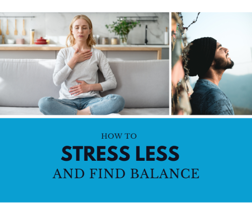 women breathing to relax